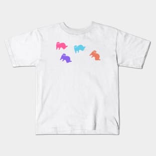 Colored Ferrets Kids T-Shirt